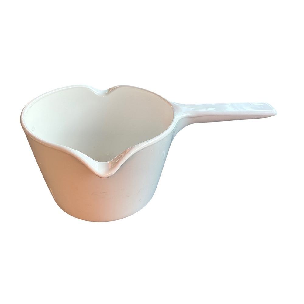 Corning Ware M-68-B White 1 Quart Measuring Pitcher Saucepan Range OvenMicrowave